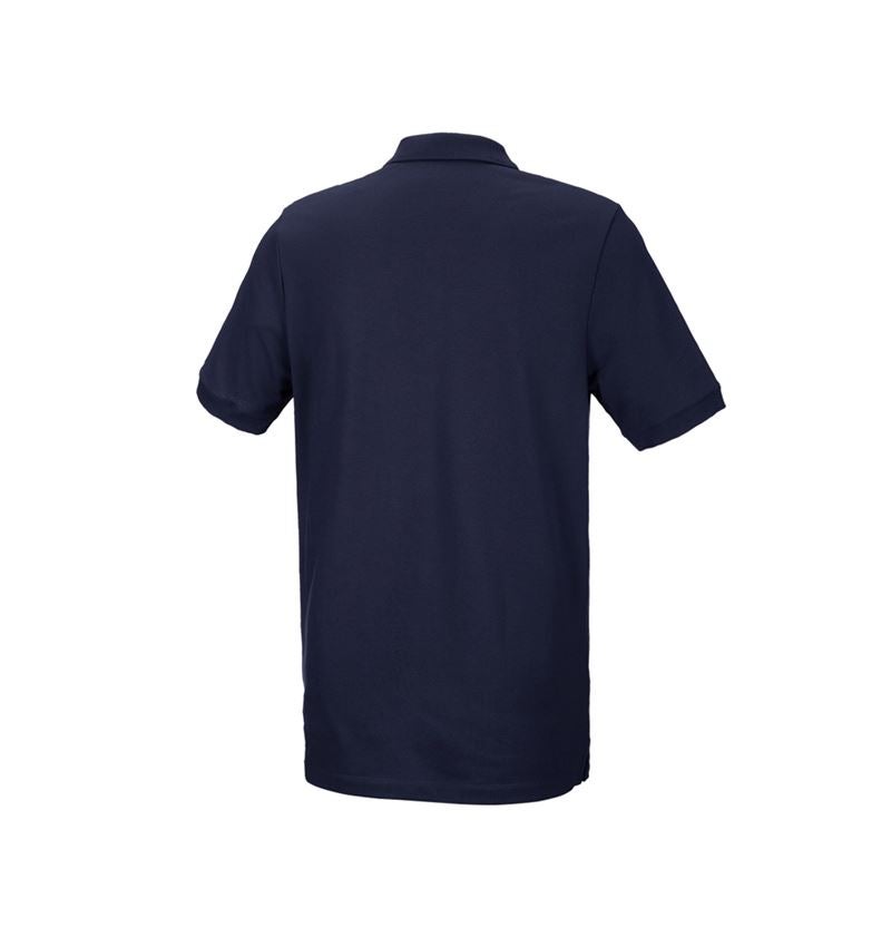Shirts, Pullover & more: e.s. Piqué-Polo cotton stretch, long fit + navy 3