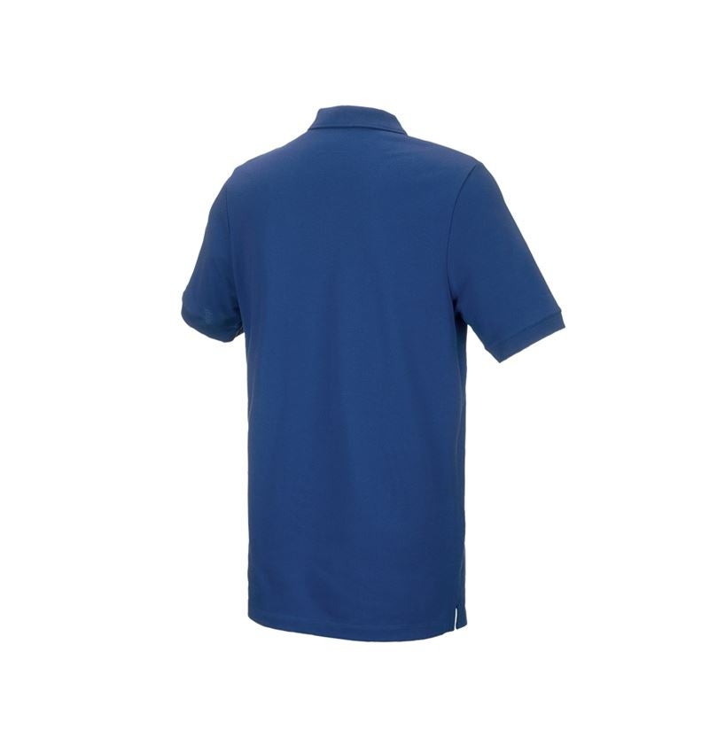 Shirts, Pullover & more: e.s. Piqué-Polo cotton stretch, long fit + alkaliblue 3