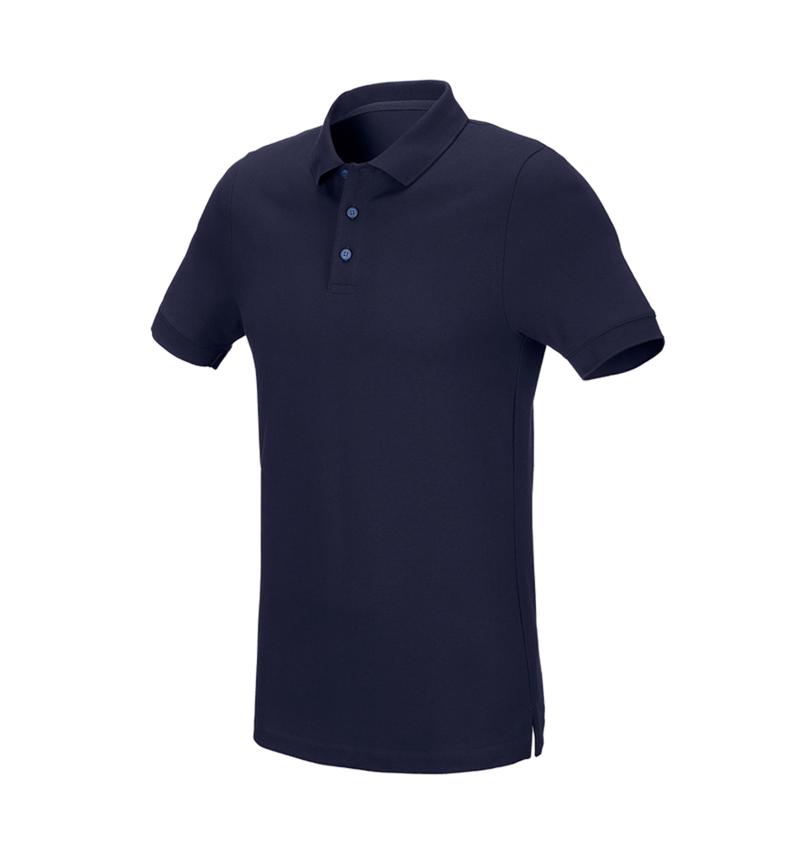 Gardening / Forestry / Farming: e.s. Pique-Polo cotton stretch, slim fit + navy 2