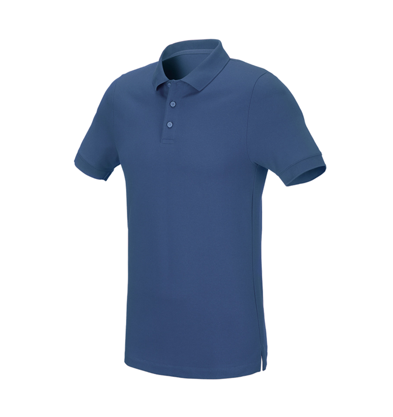 Shirts, Pullover & more: e.s. Pique-Polo cotton stretch, slim fit + cobalt 2
