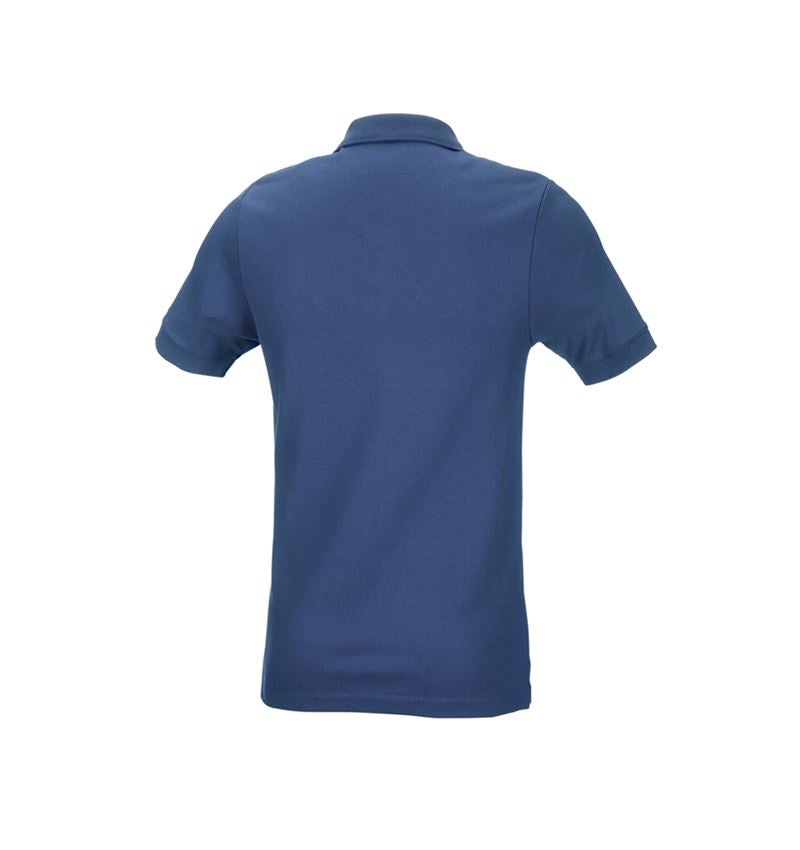 Shirts, Pullover & more: e.s. Pique-Polo cotton stretch, slim fit + cobalt 3