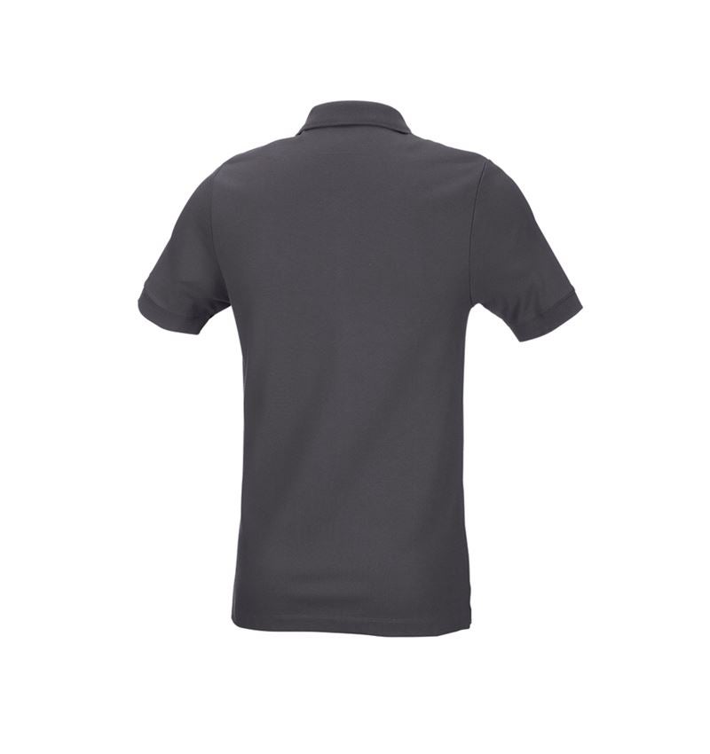 Shirts & Co.: e.s. Piqué-Polo cotton stretch, slim fit + anthrazit 3