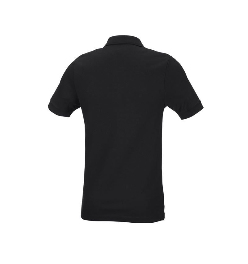 Shirts, Pullover & more: e.s. Pique-Polo cotton stretch, slim fit + black 3