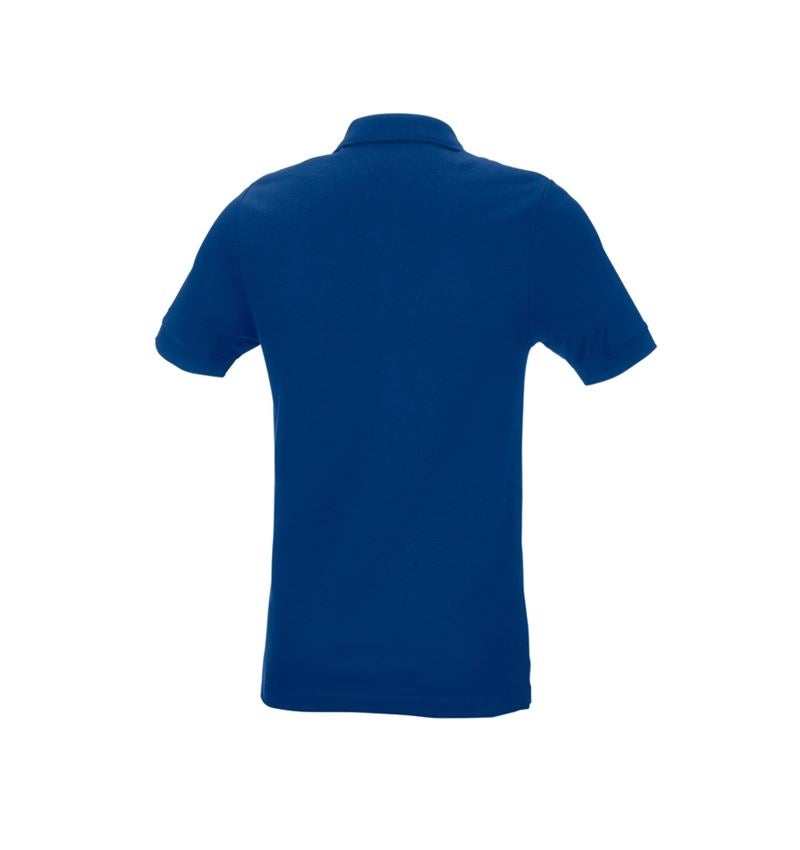 Hauts: e.s. Pique-Polo cotton stretch, slim fit + bleu royal 3