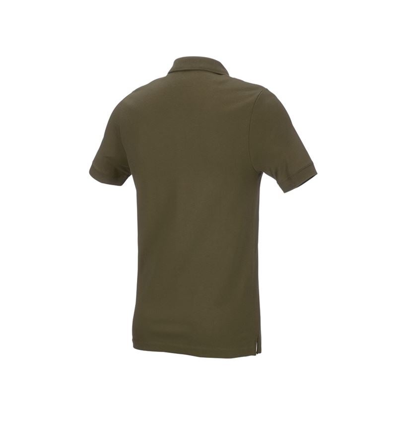 Shirts, Pullover & more: e.s. Pique-Polo cotton stretch, slim fit + mudgreen 3