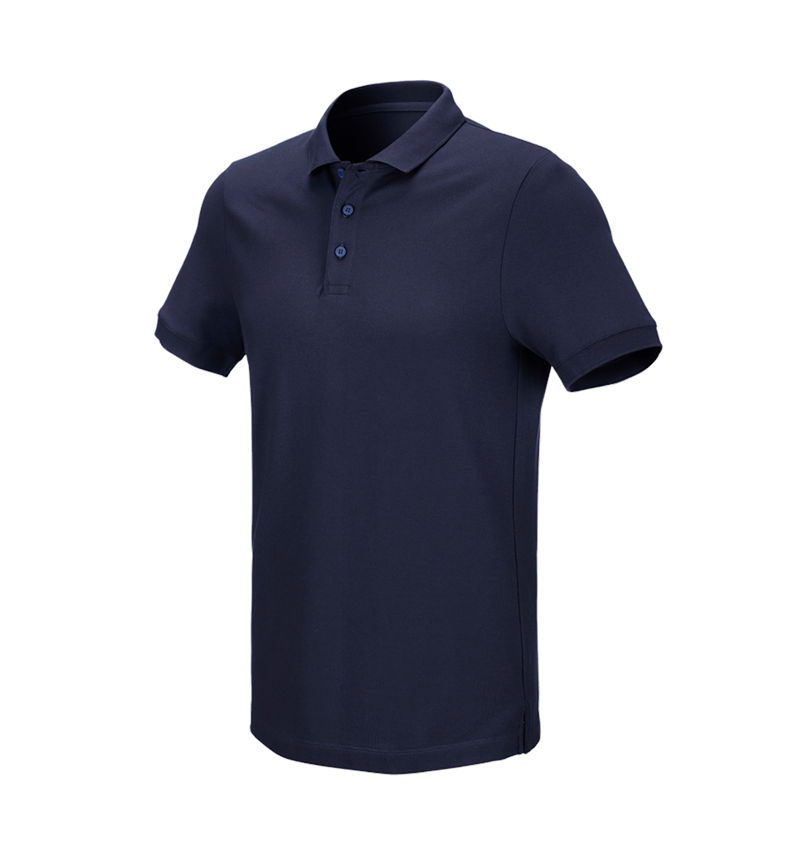 Shirts, Pullover & more: e.s. Pique-Polo cotton stretch + navy 2