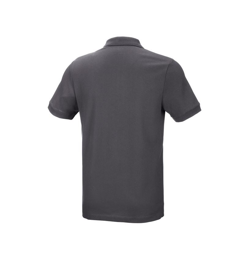Shirts & Co.: e.s. Piqué-Polo cotton stretch + anthrazit 3