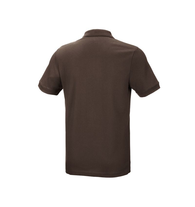 Shirts, Pullover & more: e.s. Pique-Polo cotton stretch + chestnut 3