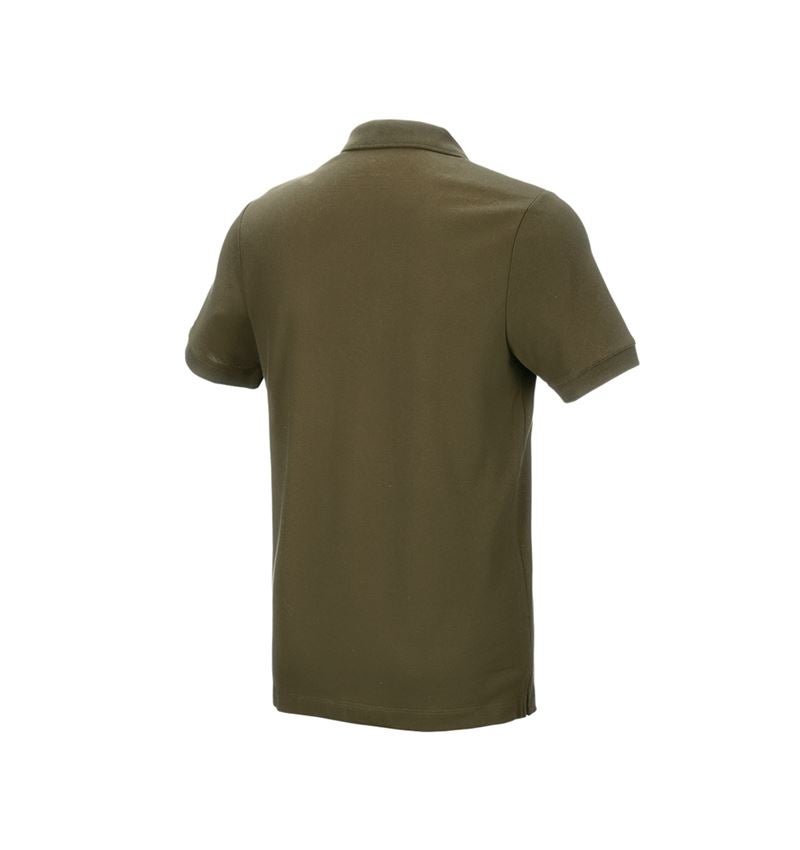 Shirts & Co.: e.s. Piqué-Polo cotton stretch + schlammgrün 3