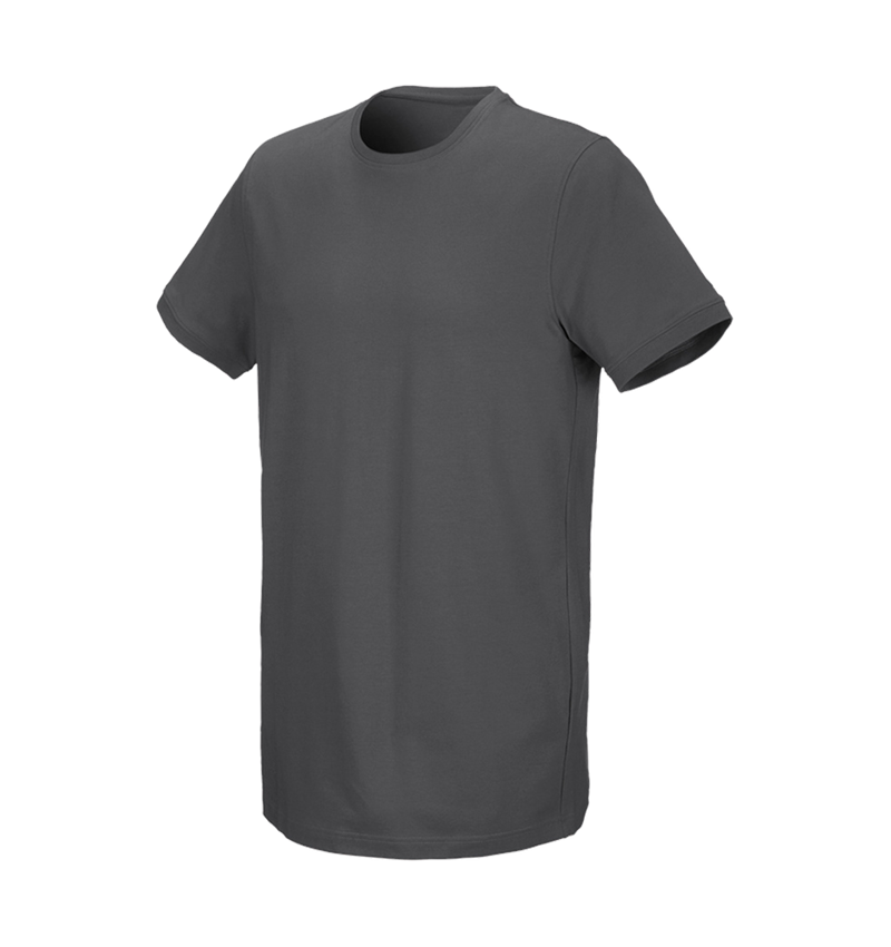 Horti-/ Sylvi-/ Agriculture: e.s. T-Shirt cotton stretch, long fit + anthracite 2