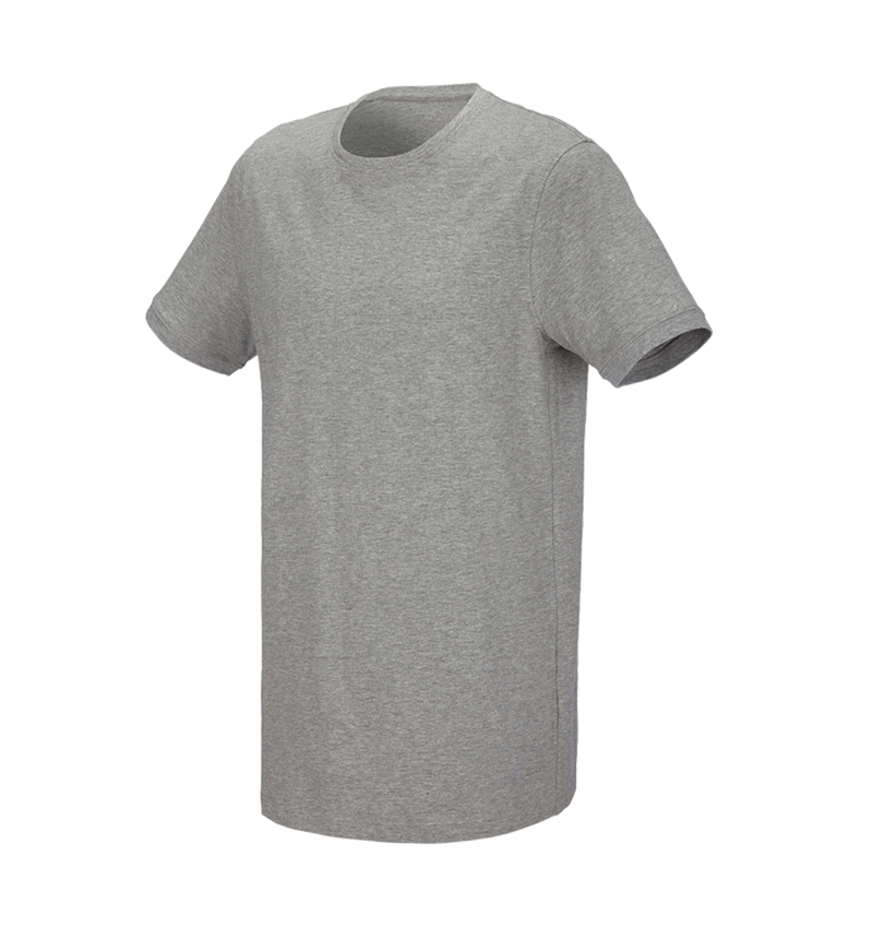 Shirts & Co.: e.s. T-Shirt cotton stretch, long fit + graumeliert 2
