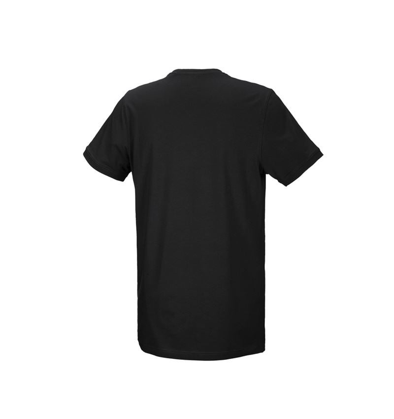 Topics: e.s. T-shirt cotton stretch, long fit + black 3