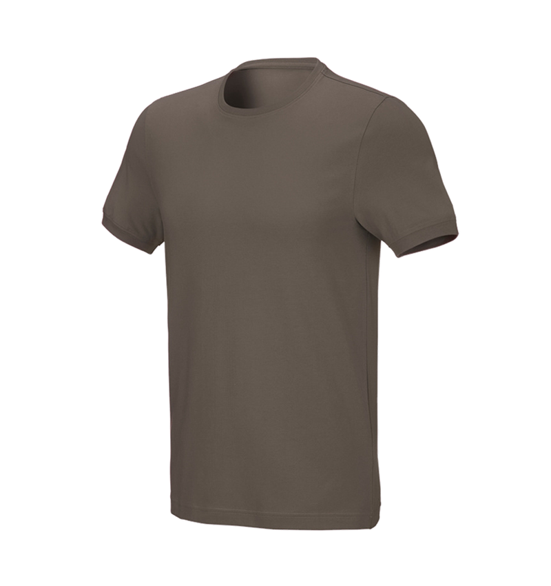 Shirts & Co.: e.s. T-Shirt cotton stretch, slim fit + stein 2