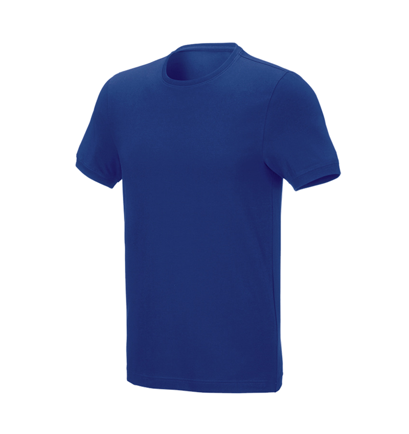 Topics: e.s. T-shirt cotton stretch, slim fit + royal 2