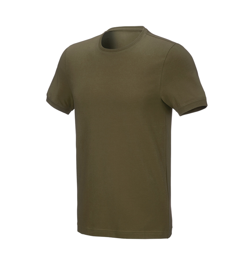 Installateurs / Plombier: e.s. T-Shirt cotton stretch, slim fit + vert boue 2