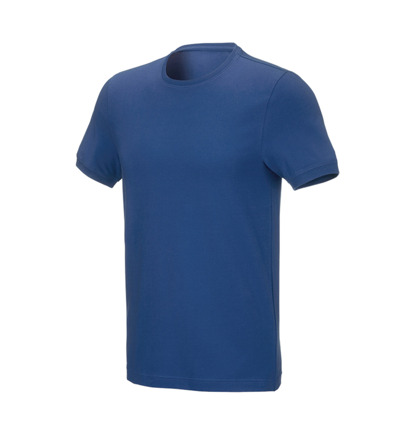 Hauts: e.s. T-Shirt cotton stretch, slim fit + bleu alcalin 2