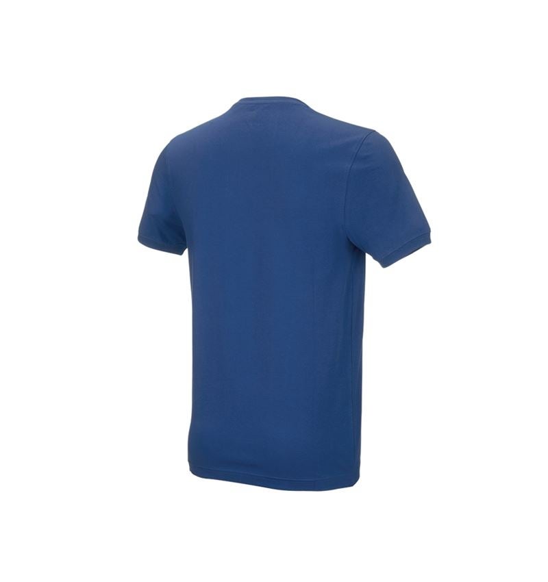 Hauts: e.s. T-Shirt cotton stretch, slim fit + bleu alcalin 3