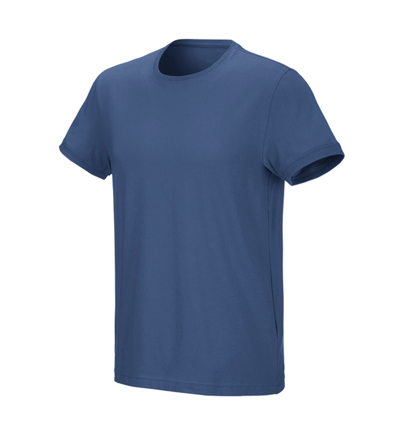 Hauts: e.s. T-Shirt cotton stretch + cobalt 2
