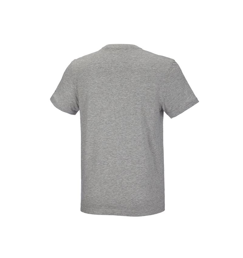 Hauts: e.s. T-Shirt cotton stretch + gris mélange 4
