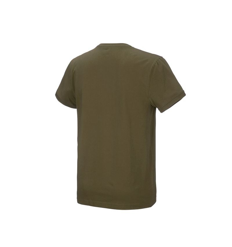 Shirts & Co.: e.s. T-Shirt cotton stretch + schlammgrün 3