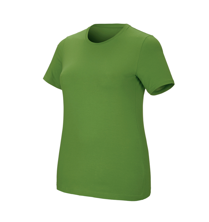 Installateurs / Plombier: e.s. T-Shirt cotton stretch, femmes, plus fit + vert d'eau 2