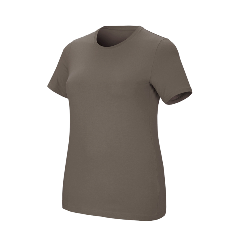 Thèmes: e.s. T-Shirt cotton stretch, femmes, plus fit + pierre 2