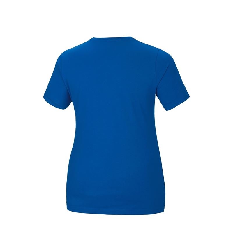 Galabau / Forst- und Landwirtschaft: e.s. T-Shirt cotton stretch, Damen, plus fit + enzianblau 3