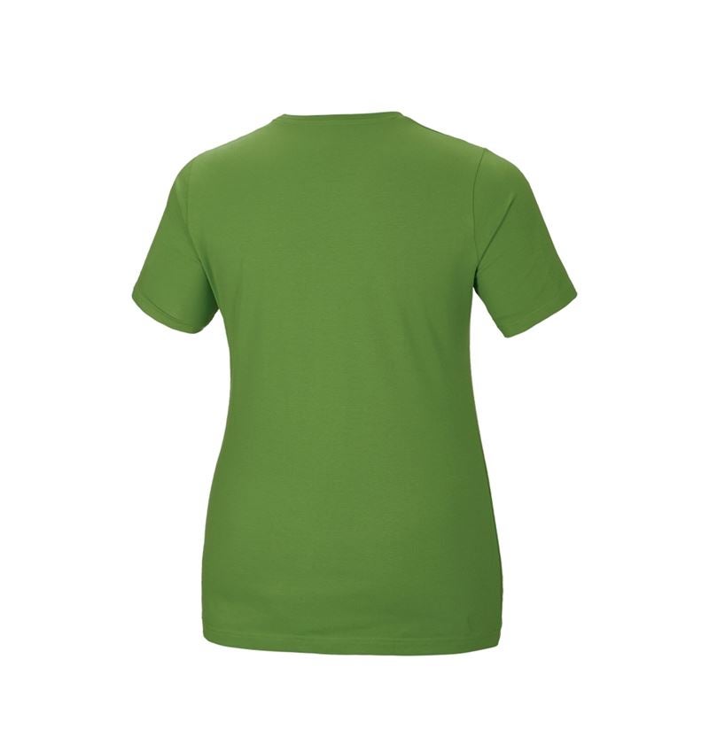 Installateurs / Plombier: e.s. T-Shirt cotton stretch, femmes, plus fit + vert d'eau 3