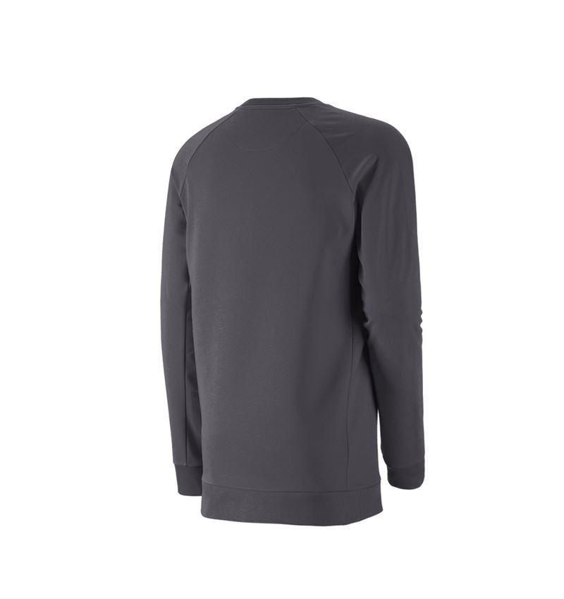 Shirts & Co.: e.s. Sweatshirt cotton stretch, long fit + anthrazit 3