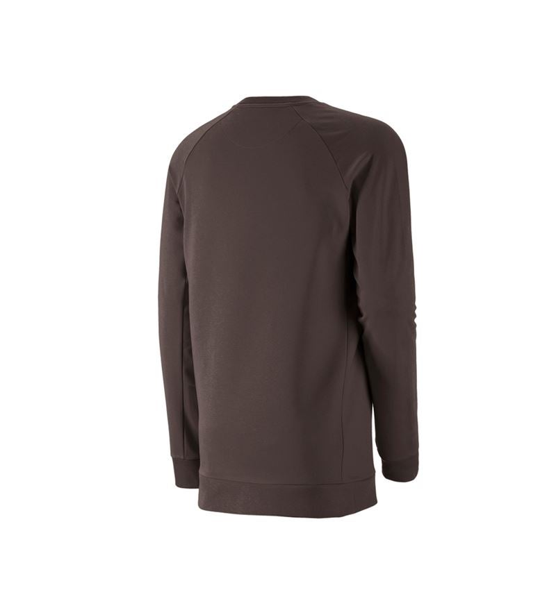 Installateurs / Plombier: e.s. Sweatshirt cotton stretch, long fit + marron 3