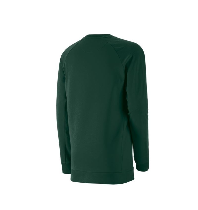 Shirts, Pullover & more: e.s. Sweatshirt cotton stretch, long fit + green 3