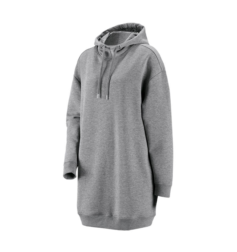 Topics: e.s. Oversize hoody sweatshirt poly cotton, ladies + grey melange 1
