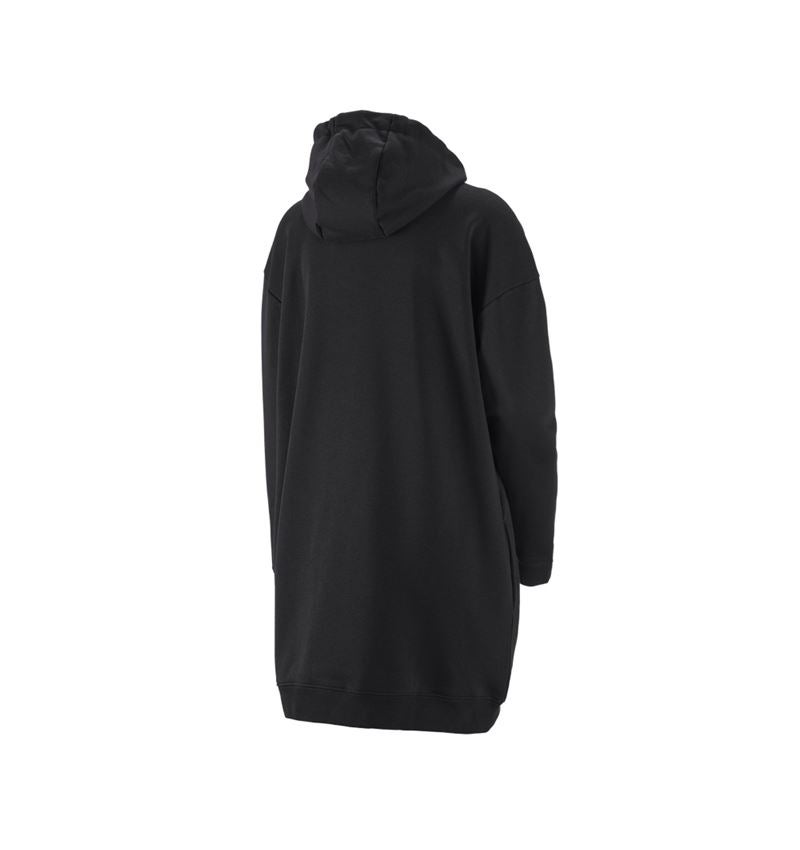 Topics: e.s. Oversize hoody sweatshirt poly cotton, ladies + black 2