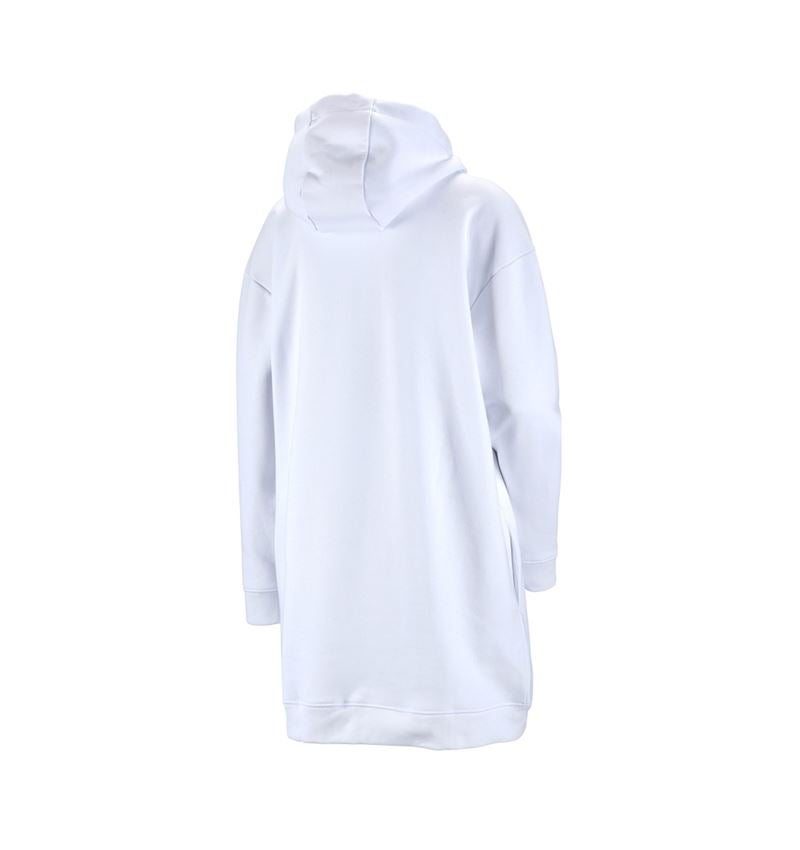 Galabau / Forst- und Landwirtschaft: e.s. Oversize Hoody-Sweatshirt poly cotton, Damen + weiß 2