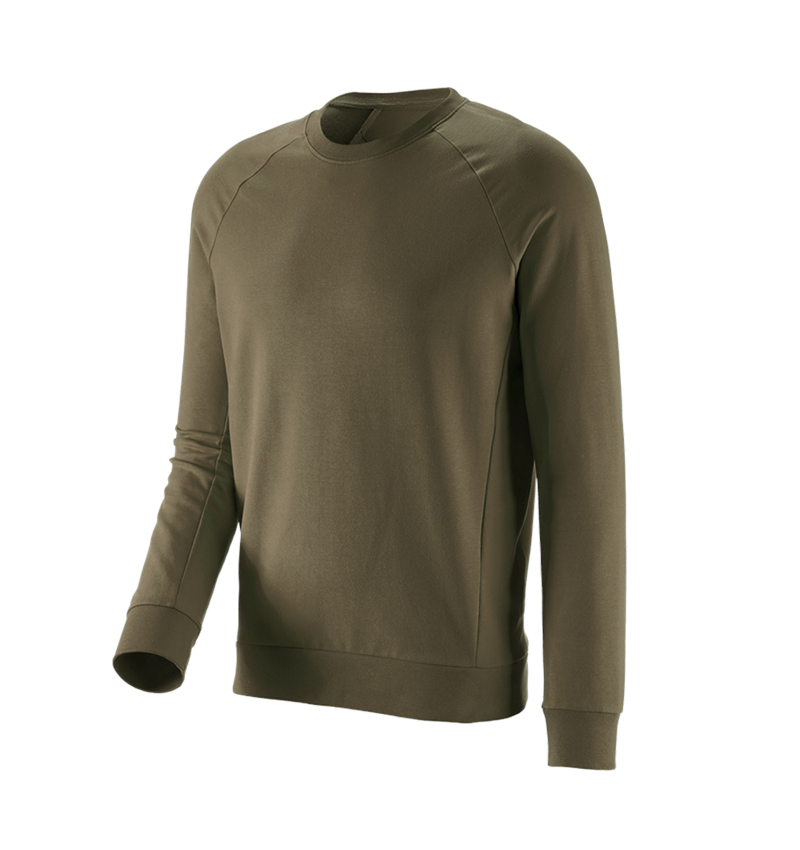 Shirts, Pullover & more: e.s. Sweatshirt cotton stretch + mudgreen 2