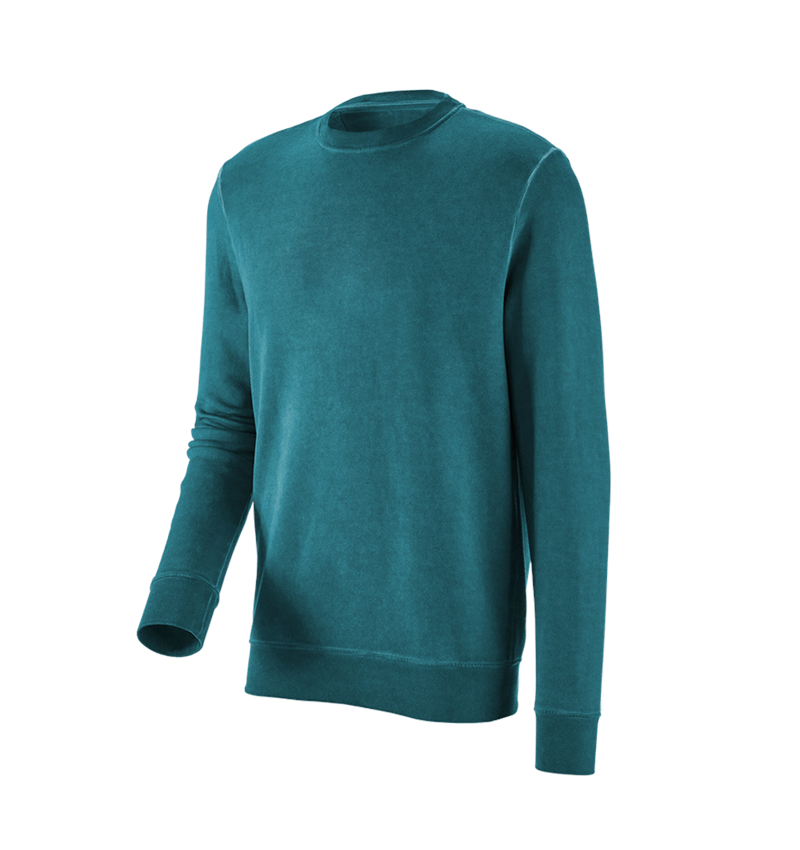 Installateurs / Plombier: e.s. Sweatshirt vintage poly cotton + cyan foncé vintage 4