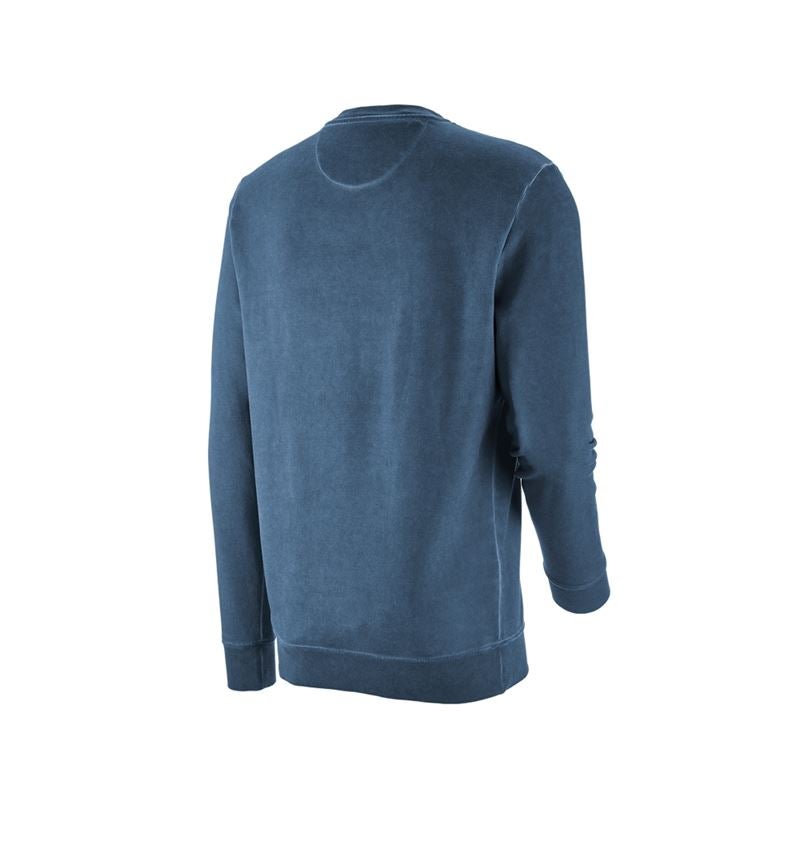 Hauts: e.s. Sweatshirt vintage poly cotton + bleu antique vintage 6