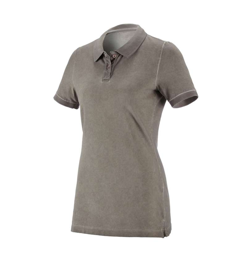 Gardening / Forestry / Farming: e.s. Polo shirt vintage cotton stretch, ladies' + taupe vintage 5