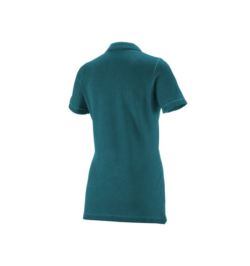 Topics: e.s. Polo shirt vintage cotton stretch, ladies' + darkcyan vintage 2
