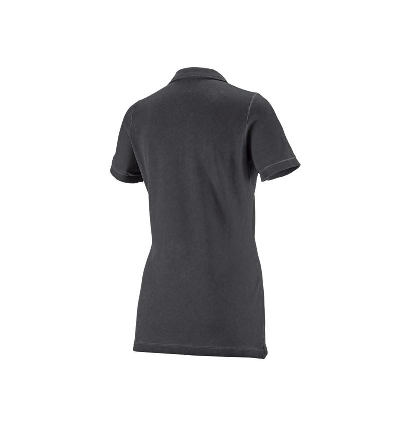 Gardening / Forestry / Farming: e.s. Polo shirt vintage cotton stretch, ladies' + oxidblack vintage 1