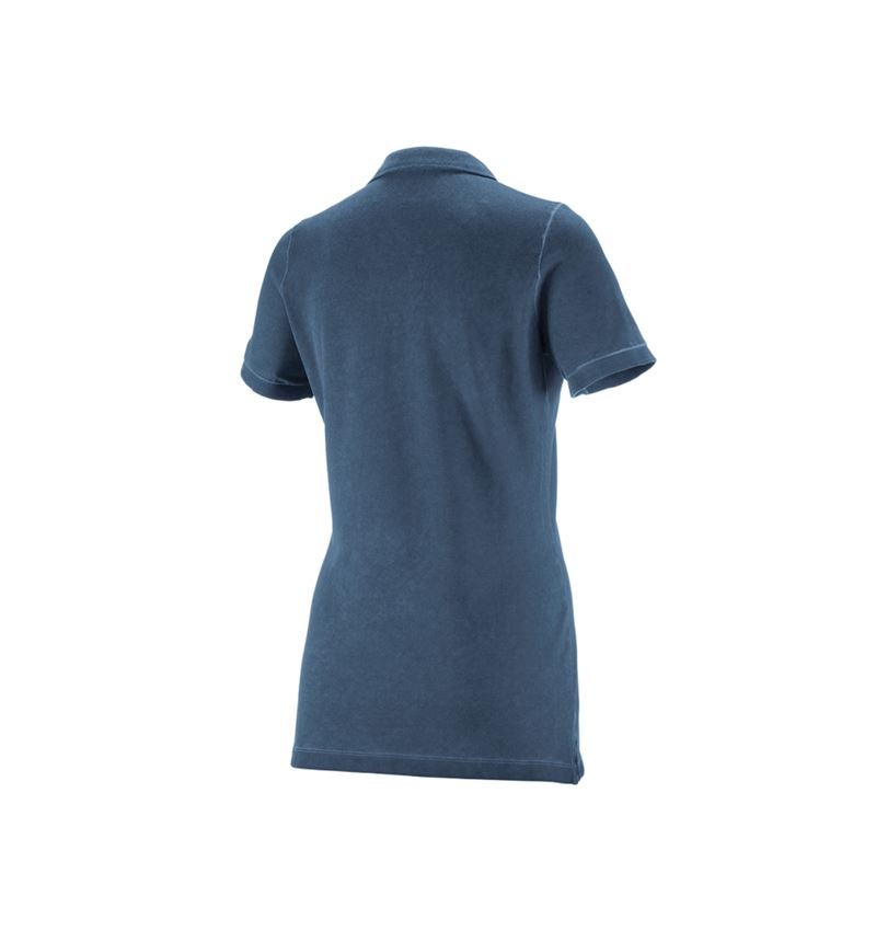 Themen: e.s. Polo-Shirt vintage cotton stretch, Damen + antikblau vintage 2