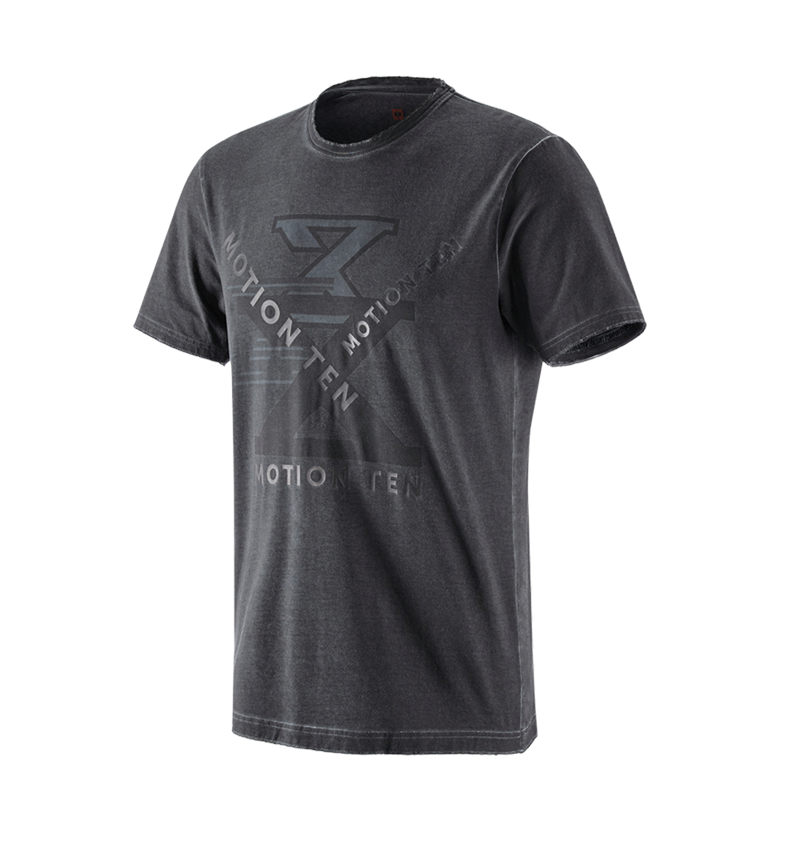 Hauts: T-Shirt e.s.motion ten + noir oxyde vintage 1