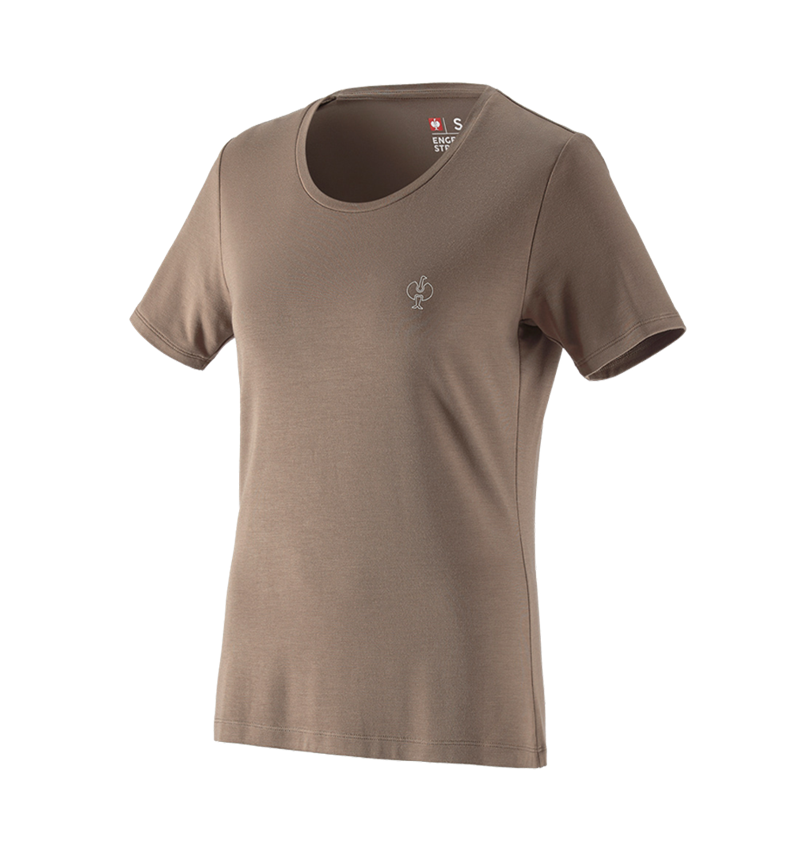 Shirts & Co.: Modal-Shirt e.s. ventura vintage, Damen + umbrabraun 2