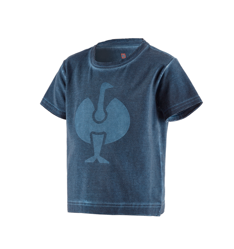 Shirts & Co.: T-Shirt e.s.motion ten ostrich, Kinder + schieferblau vintage 2