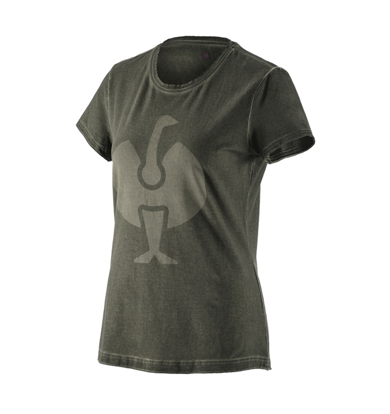 Shirts & Co.: T-Shirt e.s.motion ten ostrich, Damen + tarngrün vintage 2