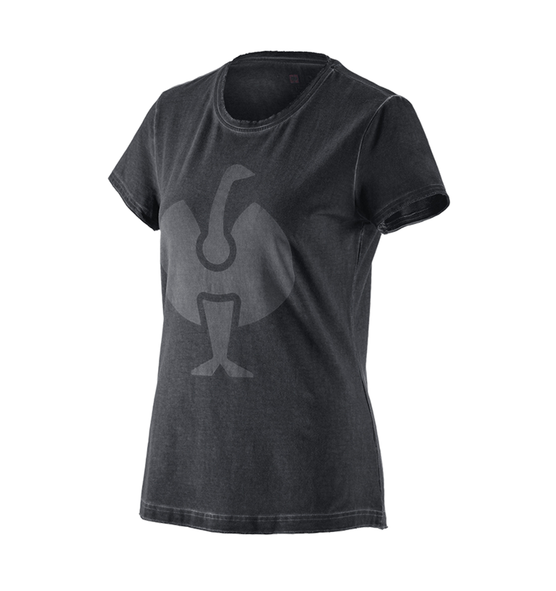 Shirts, Pullover & more: T-Shirt e.s.motion ten ostrich, ladies' + oxidblack vintage