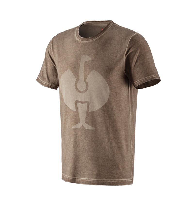 Shirts & Co.: T-Shirt e.s.motion ten ostrich + aschbraun vintage 2