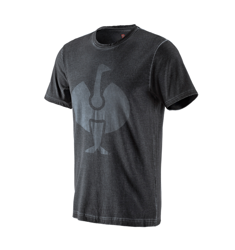Shirts & Co.: T-Shirt e.s.motion ten ostrich + oxidschwarz vintage 2
