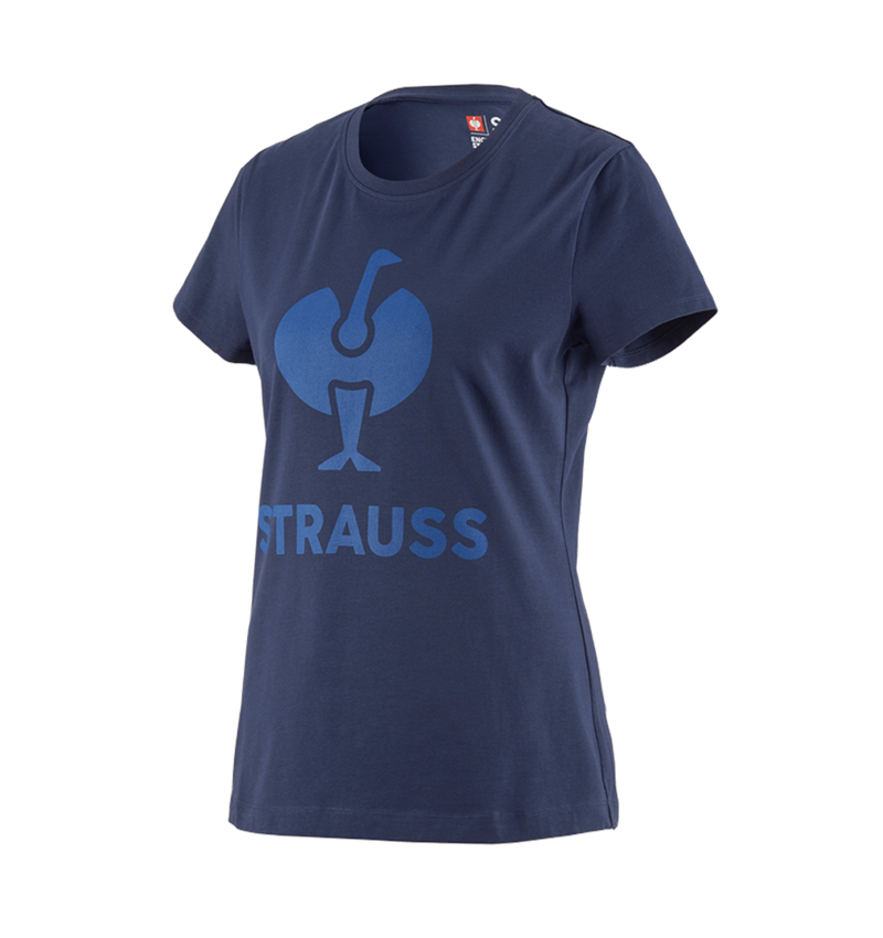 Hauts: T-Shirt e.s.concrete, femmes + bleu profond 2