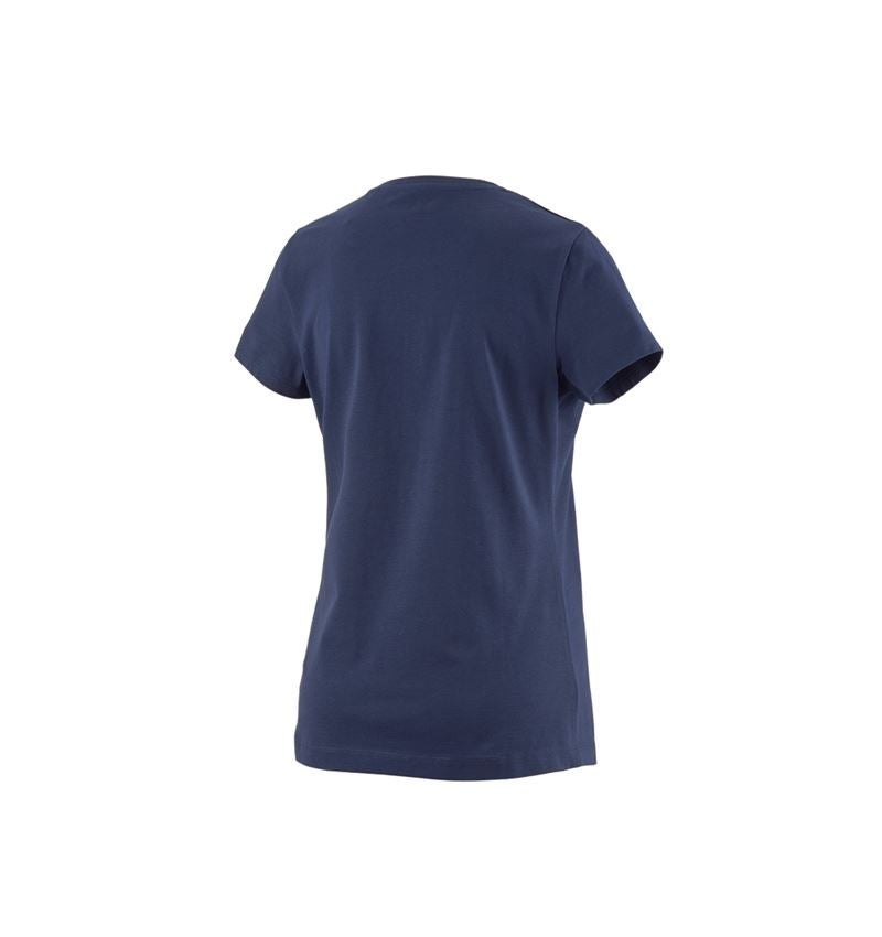 Hauts: T-Shirt e.s.concrete, femmes + bleu profond 3